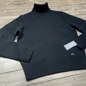 Polo Ralph Lauren Men's Wool Cashmere Turtleneck Sweater Black Size Medium NWT